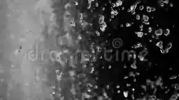 水滴溅到黑色背景上视频的预览图