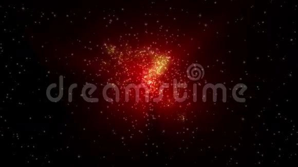 流动着红黄色的小星星视频的预览图