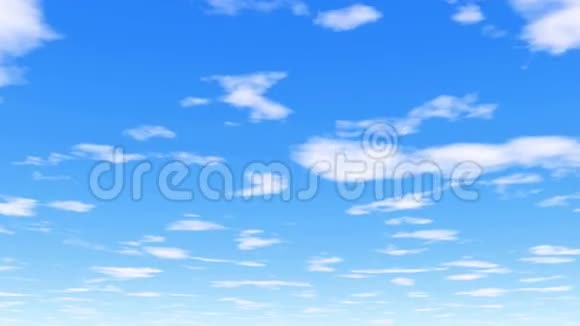 云层之下4k30fps清澈的白云生机勃勃的蓝天视频的预览图