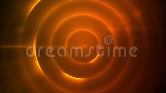 移动的圆圈闪烁的橙色灯光视频的预览图