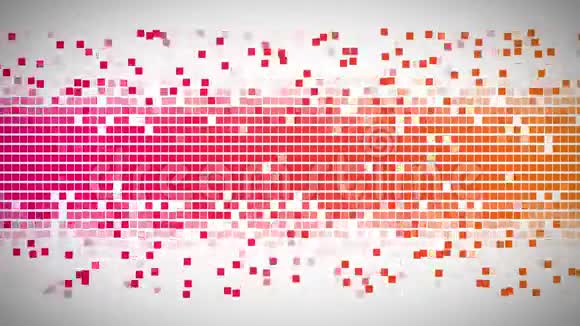 粉色和橙色和粉色的方块移动得很快视频的预览图