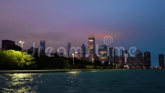 伊利诺斯州芝加哥的天际线视频的预览图