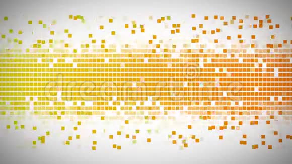 黄色和橙色的正方形移动得很快视频的预览图