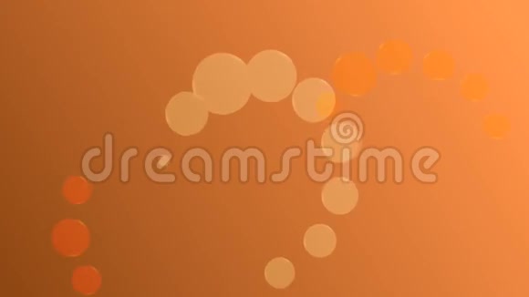 用圆圈抽象橙色背景视频的预览图