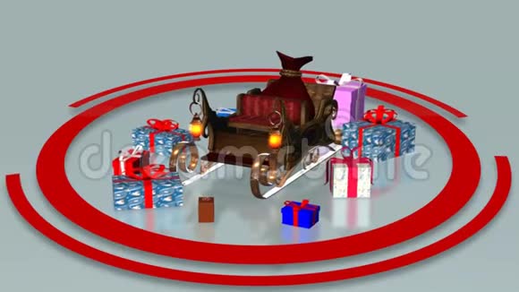 圣诞快乐动画视频的预览图