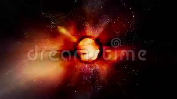 穿越太空中的恒星场和星系事件视野0203高清视频的预览图