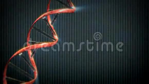 具有X射线背景的DNA串无缝环股票片段视频的预览图
