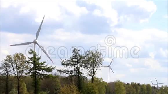 风力涡轮机替代能源视频的预览图