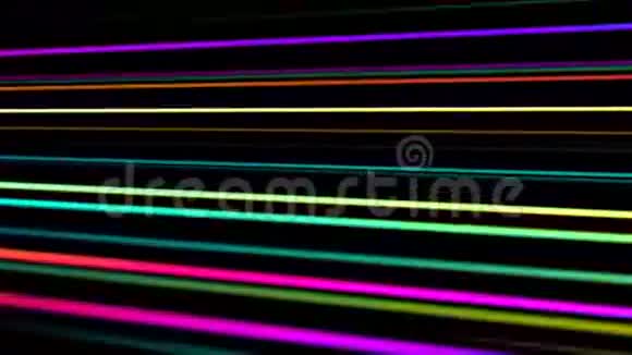 明亮的彩虹光纤动画背景视频的预览图