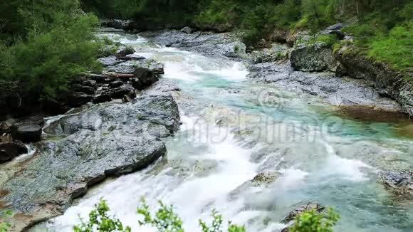 里约阿拉河BujarueloOrdesa山谷比利牛斯山脉HuescaAragon视频的预览图