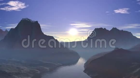日出过山湖视频的预览图