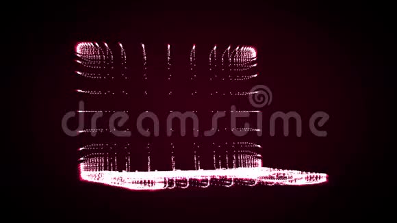 粉色照明笔记本电脑的视频视频的预览图