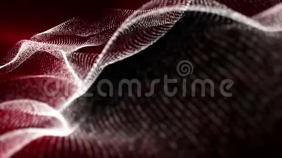 抽象三维背景发光粒子3D渲染视频的预览图