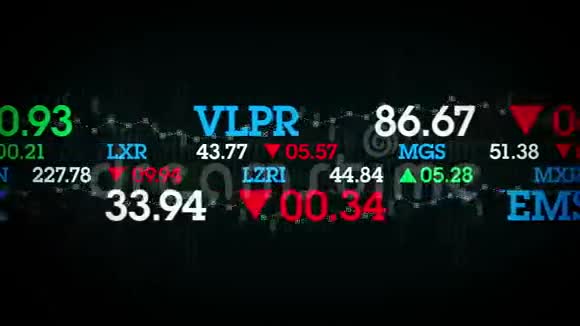 股票表现图黑色视频的预览图