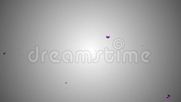 彩色液态金属水泡漂浮在空间数字动画背景新质量自然运动图形视频的预览图