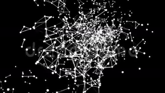 抽象网络移动背景无缝环视频的预览图