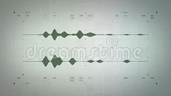 4K音频波形立体声绿色Lite视频的预览图