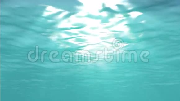 动画可循环蓝色水下4K视频的预览图