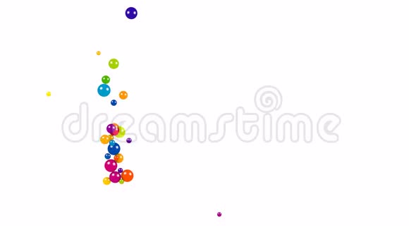 动态彩色弹珠形成1视频的预览图
