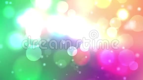 彩色圆圈视频背景抽象波克运动视频的预览图
