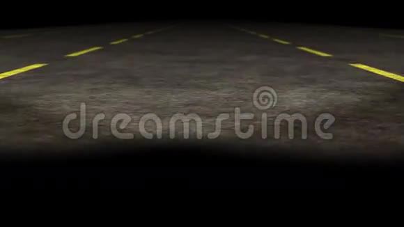 1080p可循环的3d空高速公路动画带车旅行之夜视频的预览图