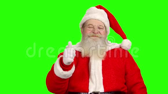 绿色背景的圣诞老人视频的预览图
