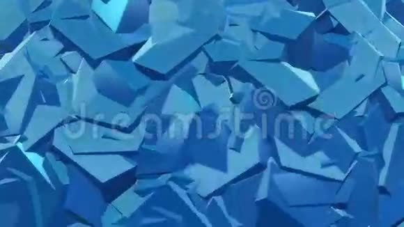 蓝色抽象脊面视频的预览图
