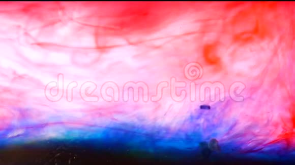 墨水在水中颜色爆炸摘要视频的预览图