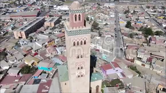 智利城市和建筑的空中景观视频的预览图