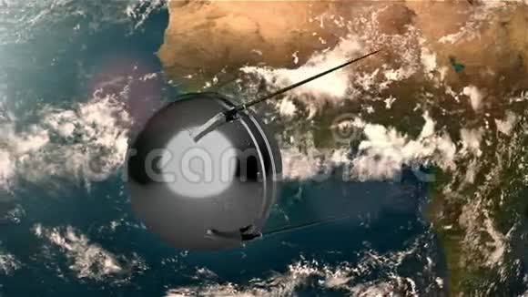 第一颗苏联空间卫星飞越地球视频的预览图