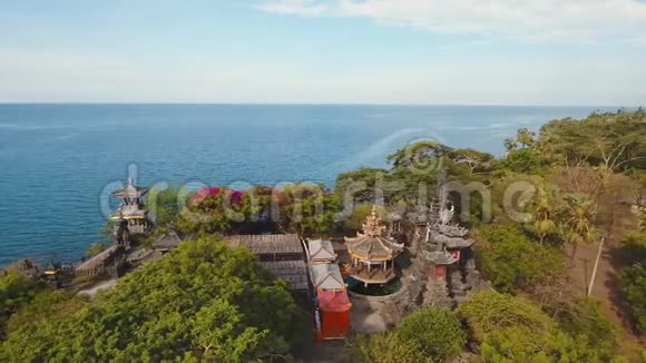 印度尼西亚巴厘岛的印度教寺庙视频的预览图