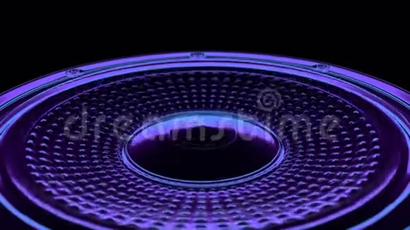 无缝vj音乐运动循环霓虹灯扬声器3D译文视频的预览图