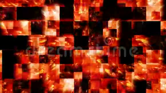 暗红色背景方形立方效果闪亮视频的预览图