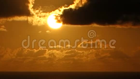 加勒比海的夕阳西下视频的预览图