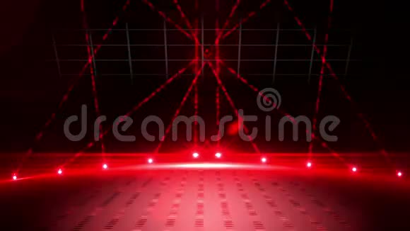 红色激光在黑色背景上显示视频的预览图