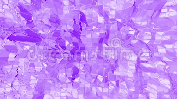 紫罗兰抽象的低聚波面作为控制环境紫罗兰抽象几何振动环境视频的预览图