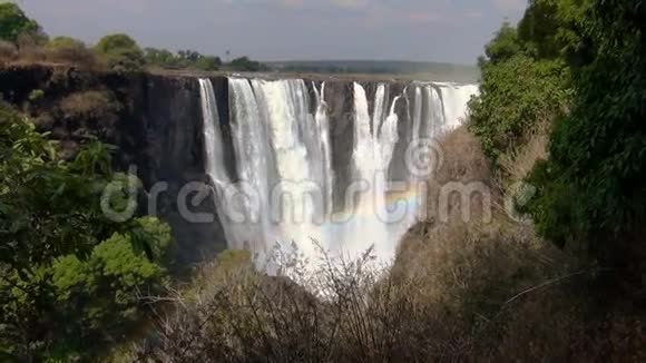维多利亚瀑布津巴布韦非洲荒野景观视频的预览图