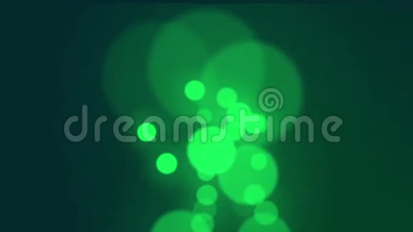 浅绿色背景发光的慢绿色粒子视频的预览图