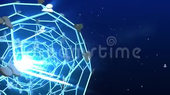 网络将人与光与蓝连接起来视频的预览图
