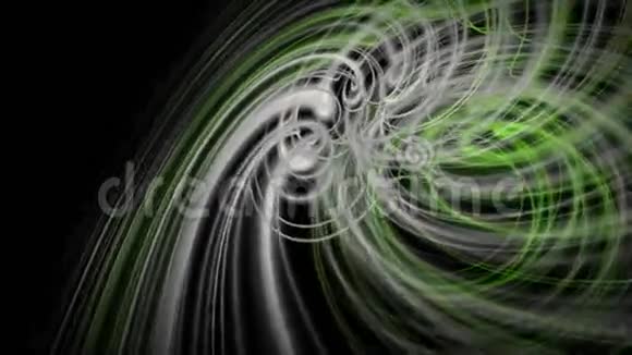 奇妙的生态动画与粒子条纹物体在慢运动4096x2304环4K视频的预览图