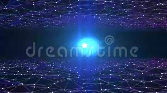 3x梦幻背景与飞行灯光视频的预览图