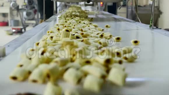 食品厂的饼干生产线视频的预览图