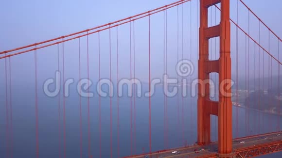 美丽的空中金门大桥景观从上面视频的预览图