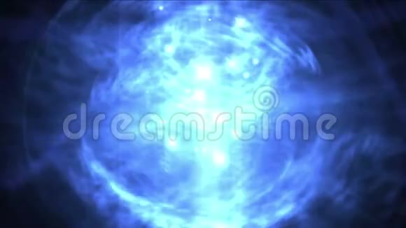 圆球球体星云背景魔法能量技术核原子视频的预览图
