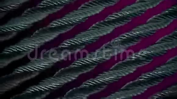 紫色上的抽象旋转金属绳视频的预览图