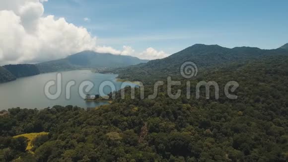 山中湖印度尼西亚巴厘岛岛视频的预览图