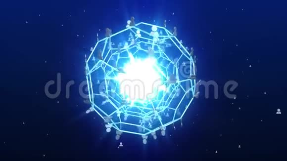 网络将人与光与蓝连接起来视频的预览图