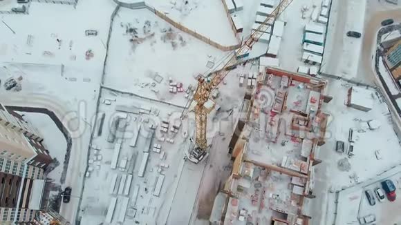 建造房屋空中直升机射击视频的预览图