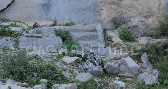 土耳其安塔利亚附近的古城Thermessos视频的预览图