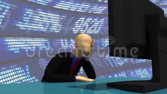 一个热情的3dman桌面动画视频的预览图
